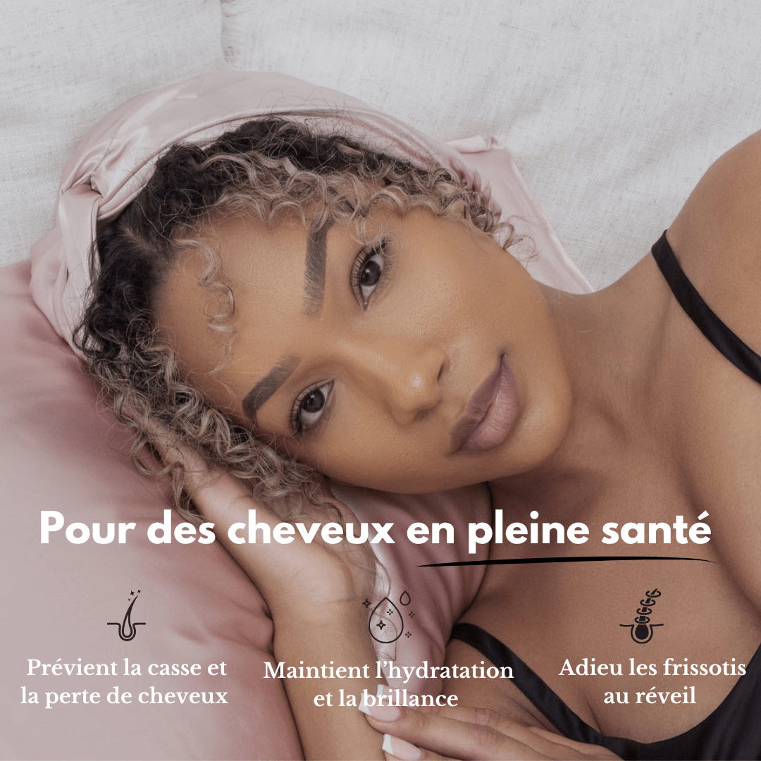 Bonnet de nuit en soie de mûrier