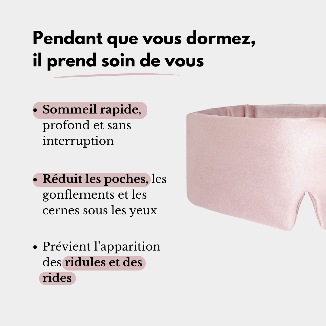 Masque de nuit en soie