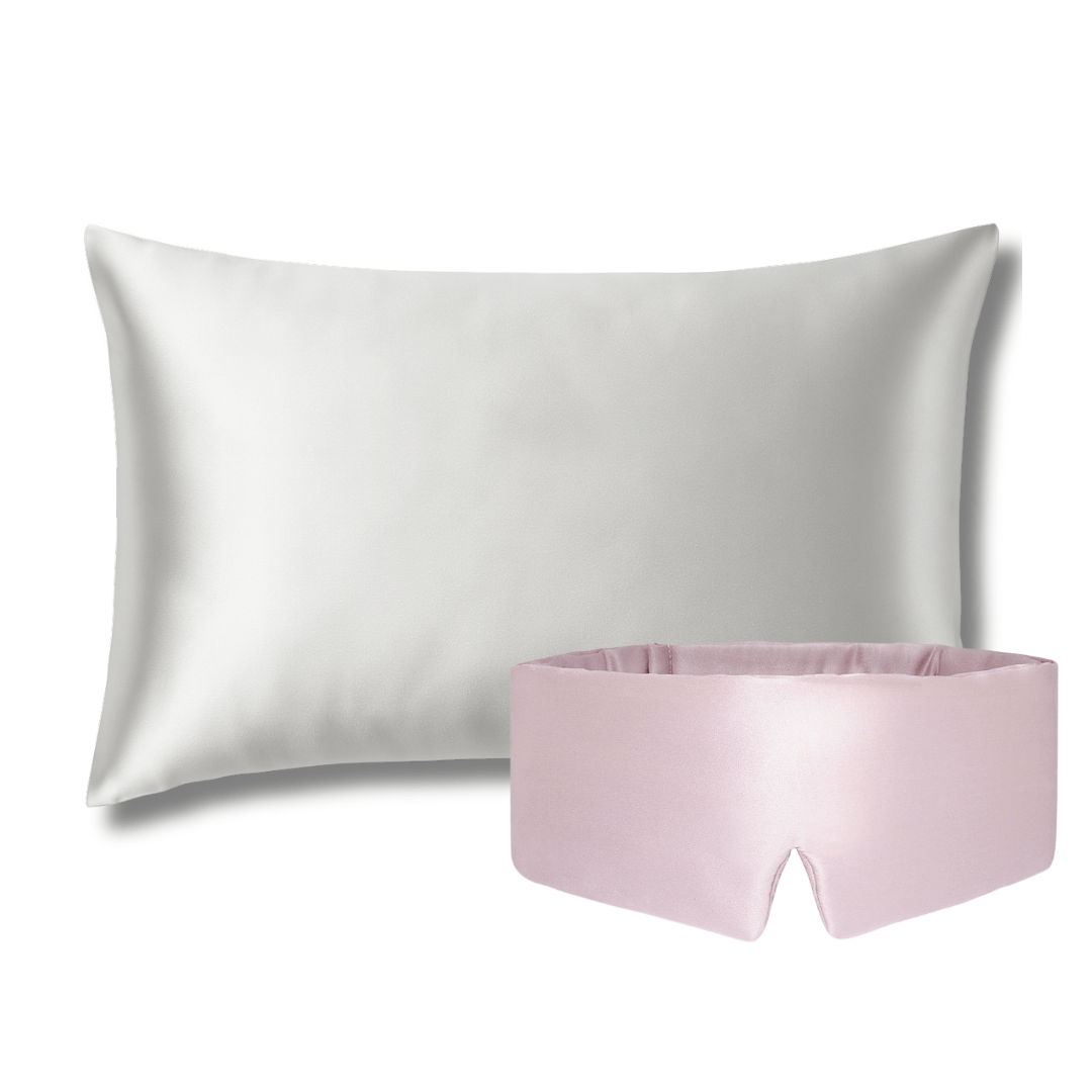 PACK SOMMEIL - 1 TAIE EN SOIE + 1 MASQUE DE NUIT