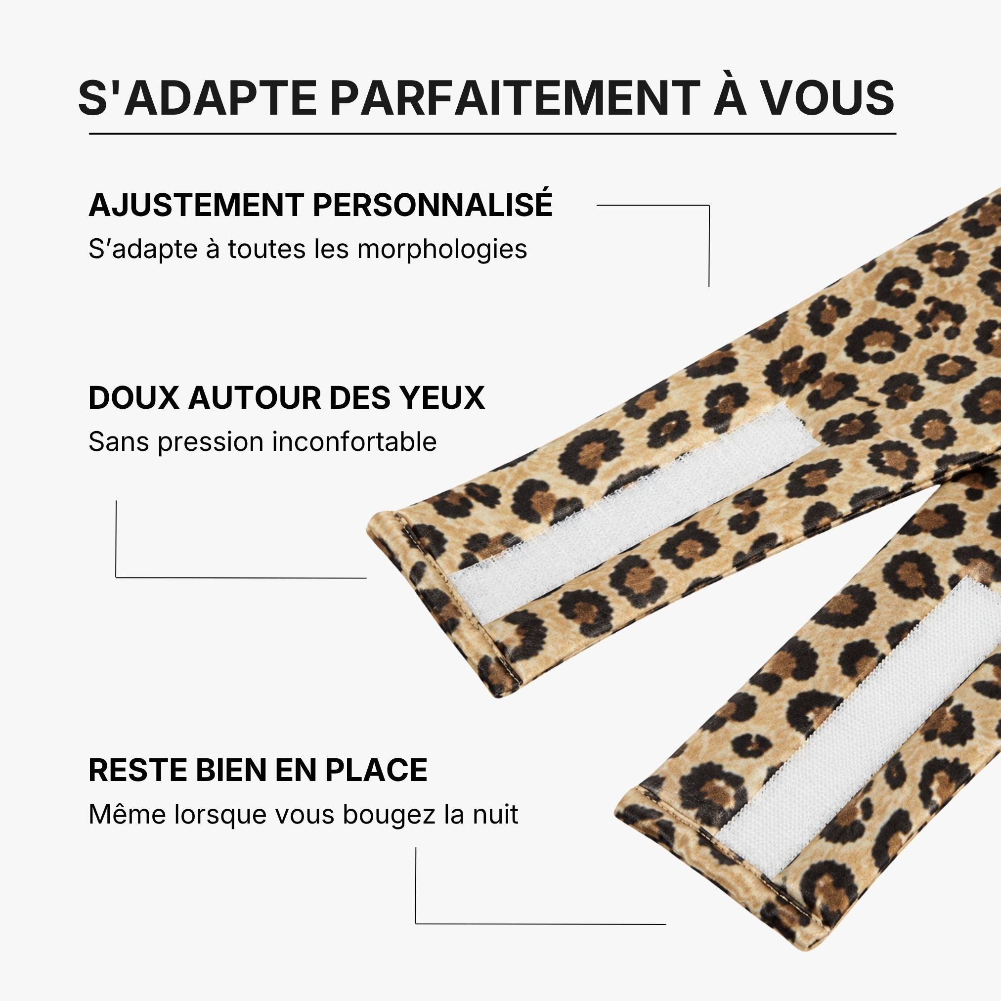Masque de nuit 100% soie de mûrier