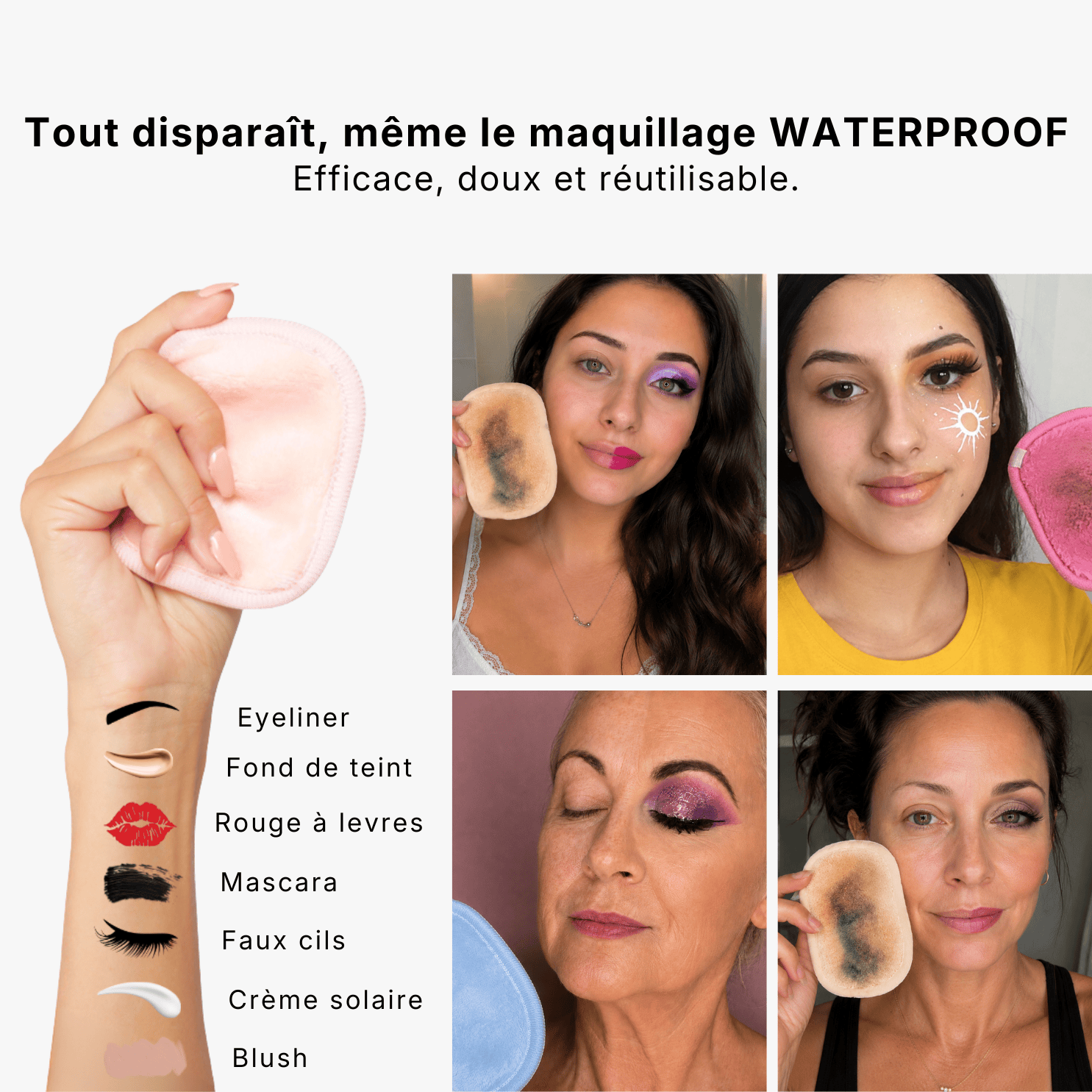 Pads démaquillants réutilisables