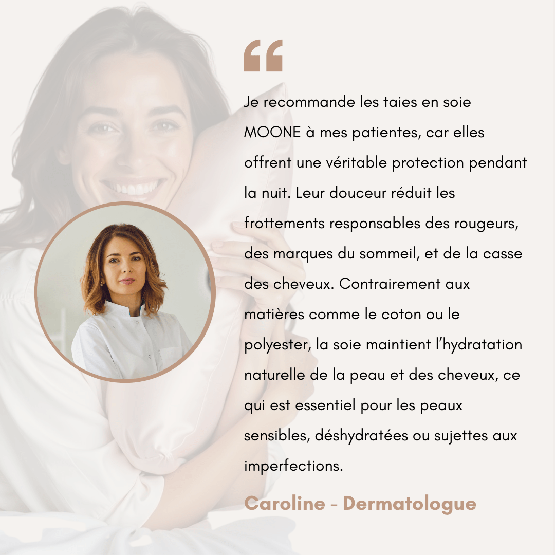 Taie d'oreiller 100% soie de mûrier