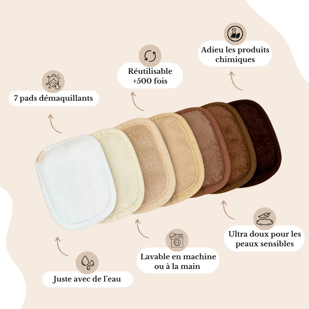 Pads démaquillants réutilisables