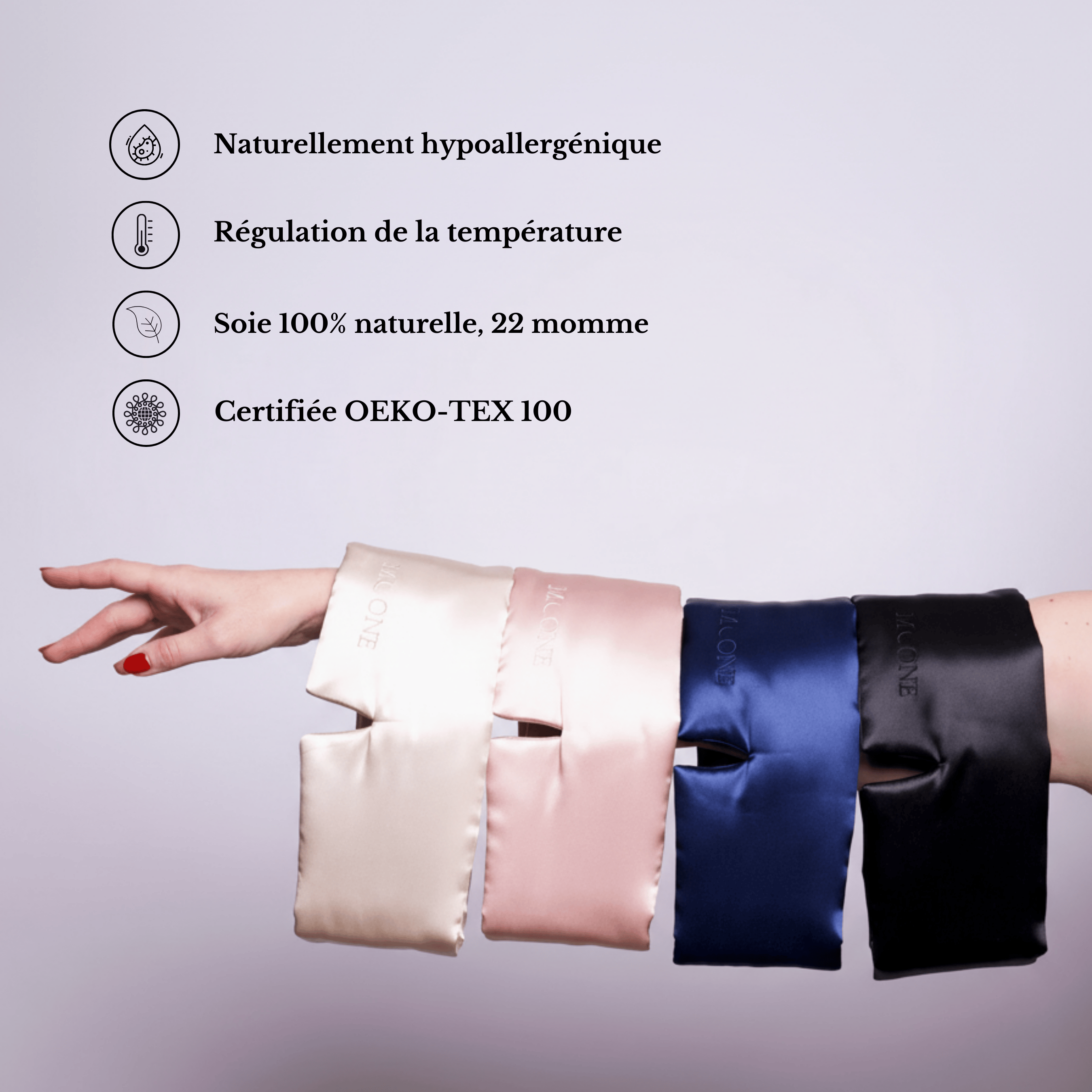 Masque de nuit en soie