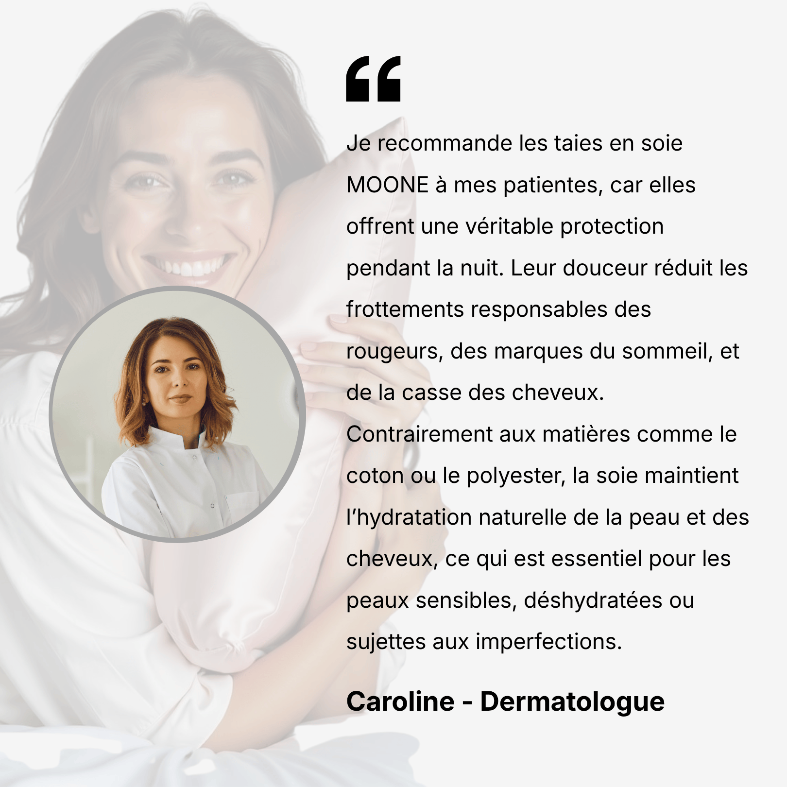 Taie d'oreiller 100% soie de mûrier