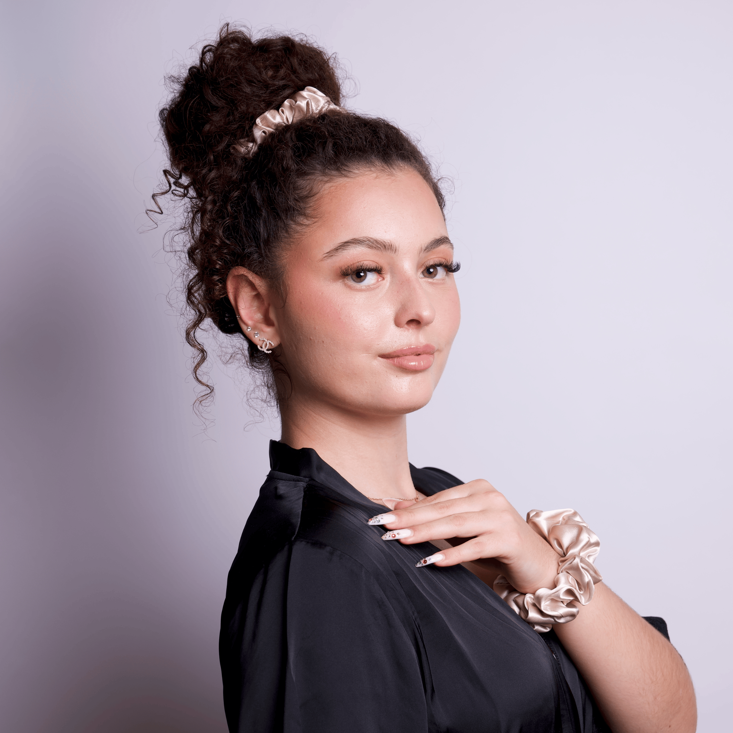 Haargummi aus 100% Maulbeerseide