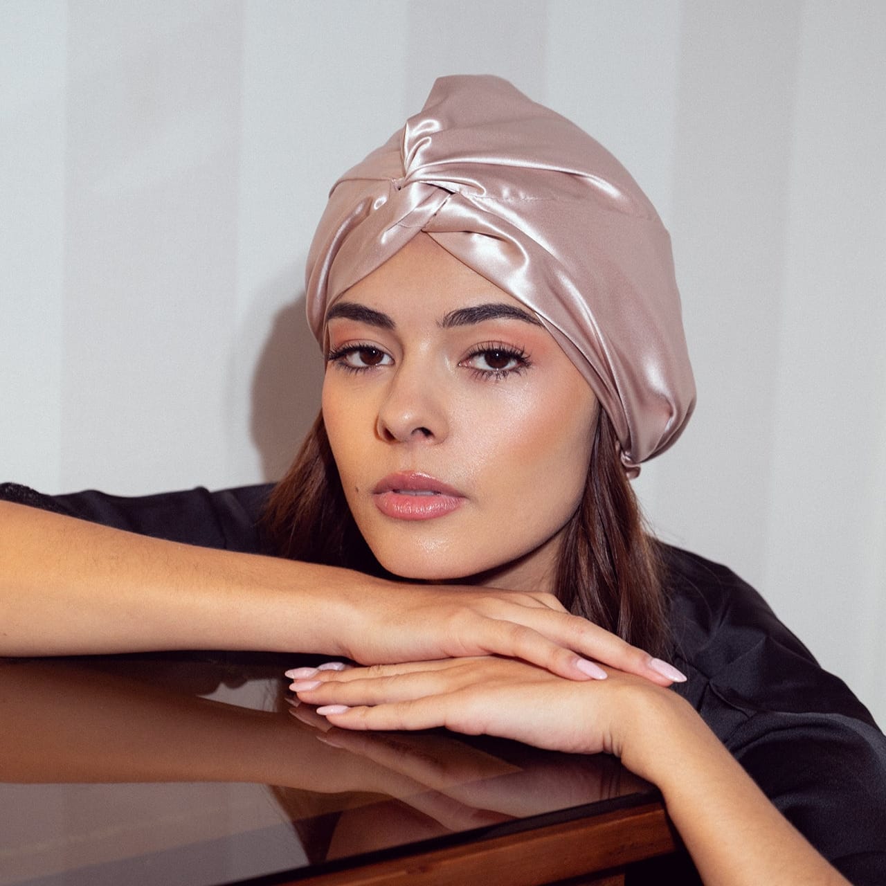 Bonnet de nuit 100% soie de mûrier