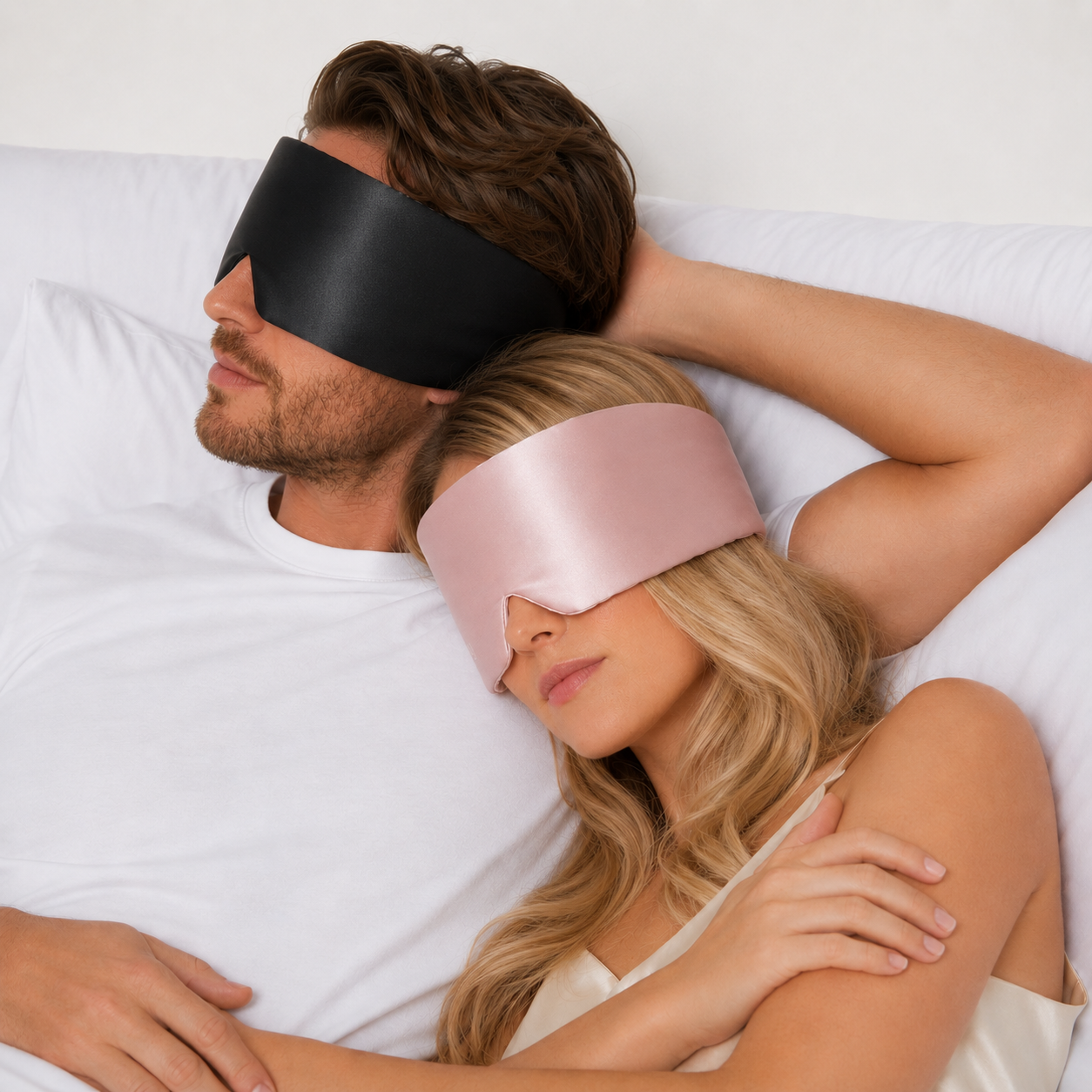 Masque de nuit 100% soie de mûrier